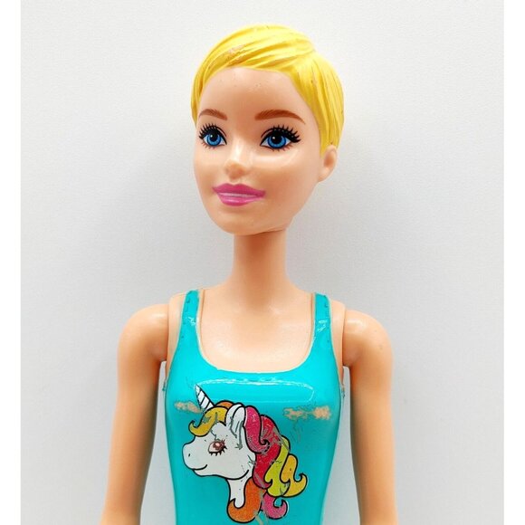 Barbie Color Reveal Doll Unicorn Swim Suit Blonde 2019 - Picture 2 of 4